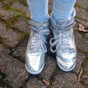 Reebok Freestyle Metallic Sneakers